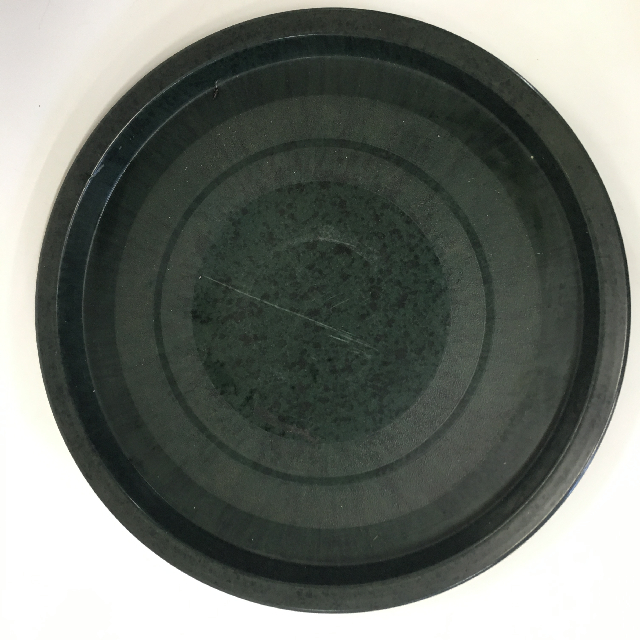 TRAY, Dark Green Black Bakelite